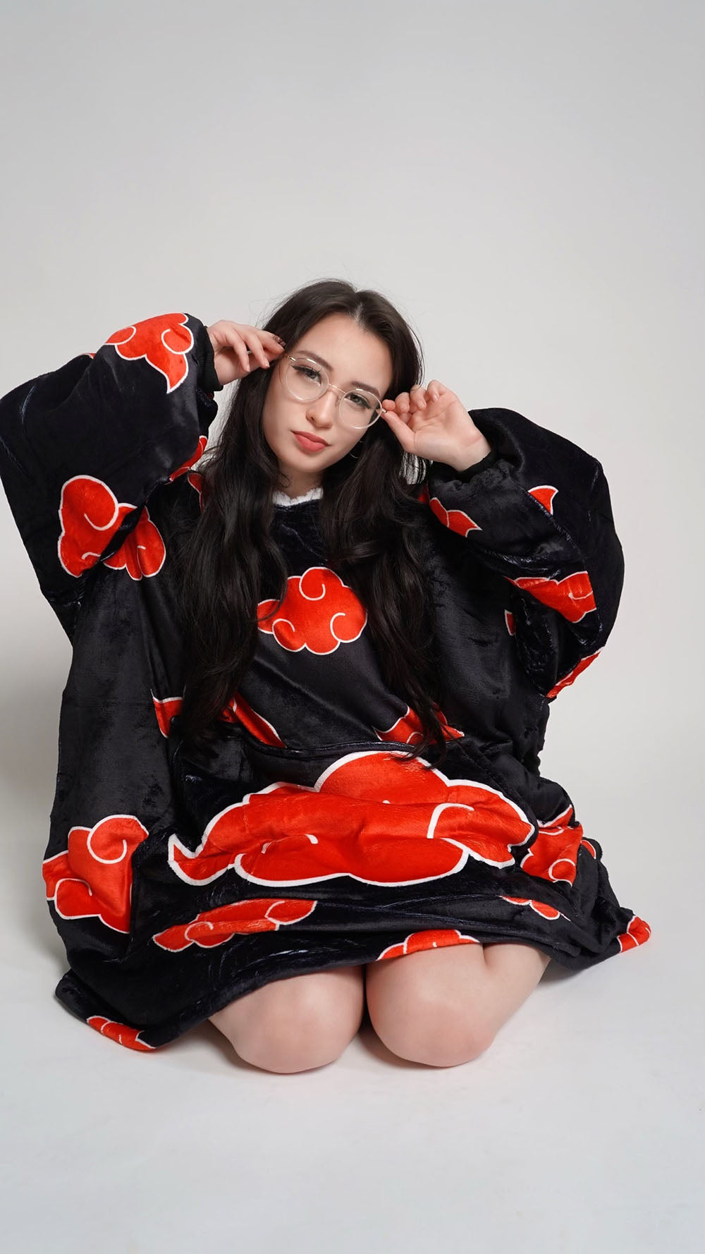 Beeonlyme Akatsuki Naruto Oversized Blanket Hoodie