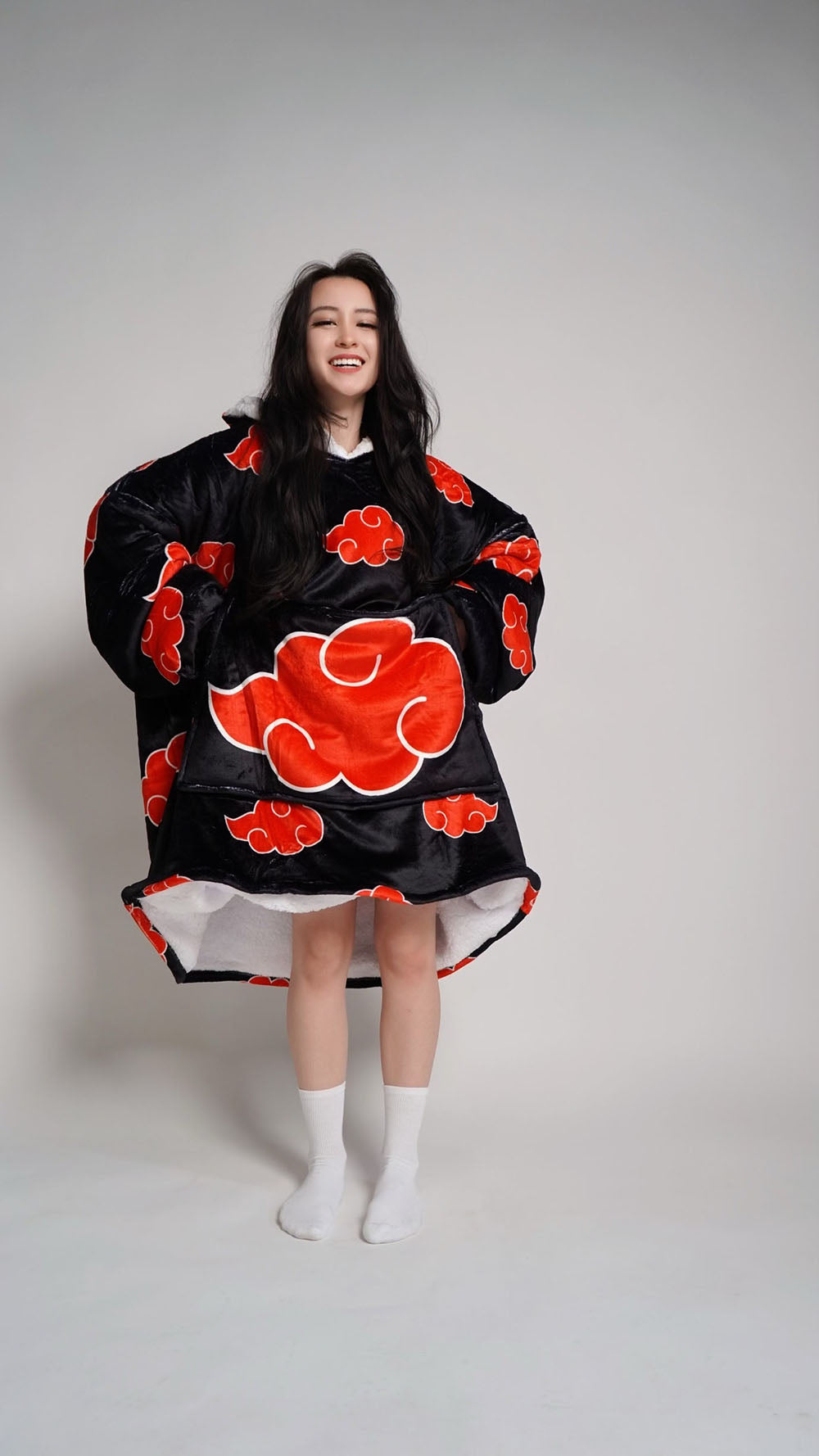 Beeonlyme Akatsuki Naruto Oversized Blanket Hoodie