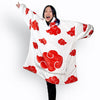 Beeonlyme Akatsuki Naruto Oversized Blanket Hoodie White