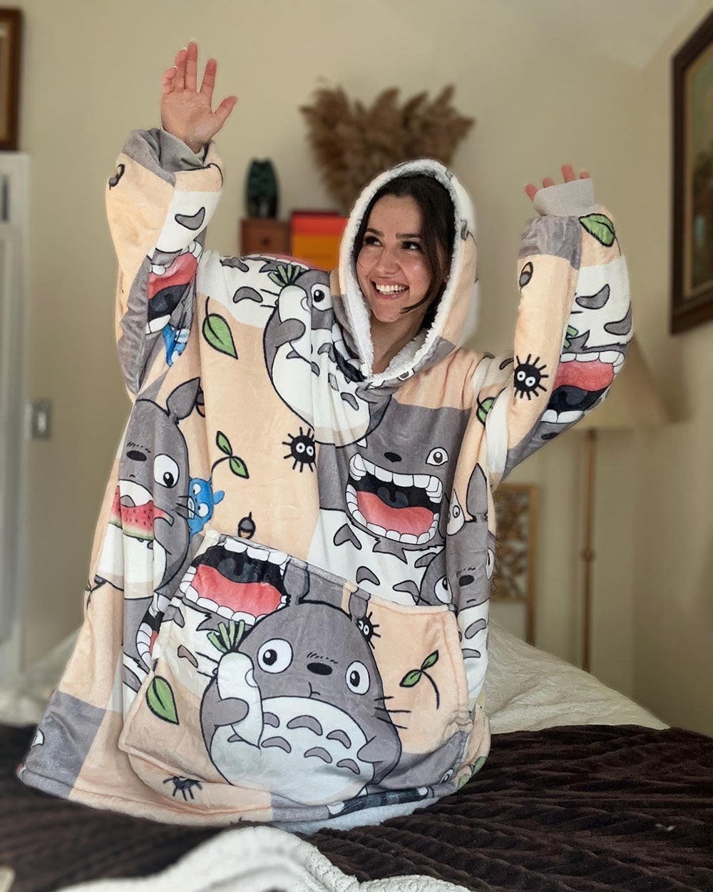 Beeonlyme My Neighbor Totoro Oversized Blanket Hoodie