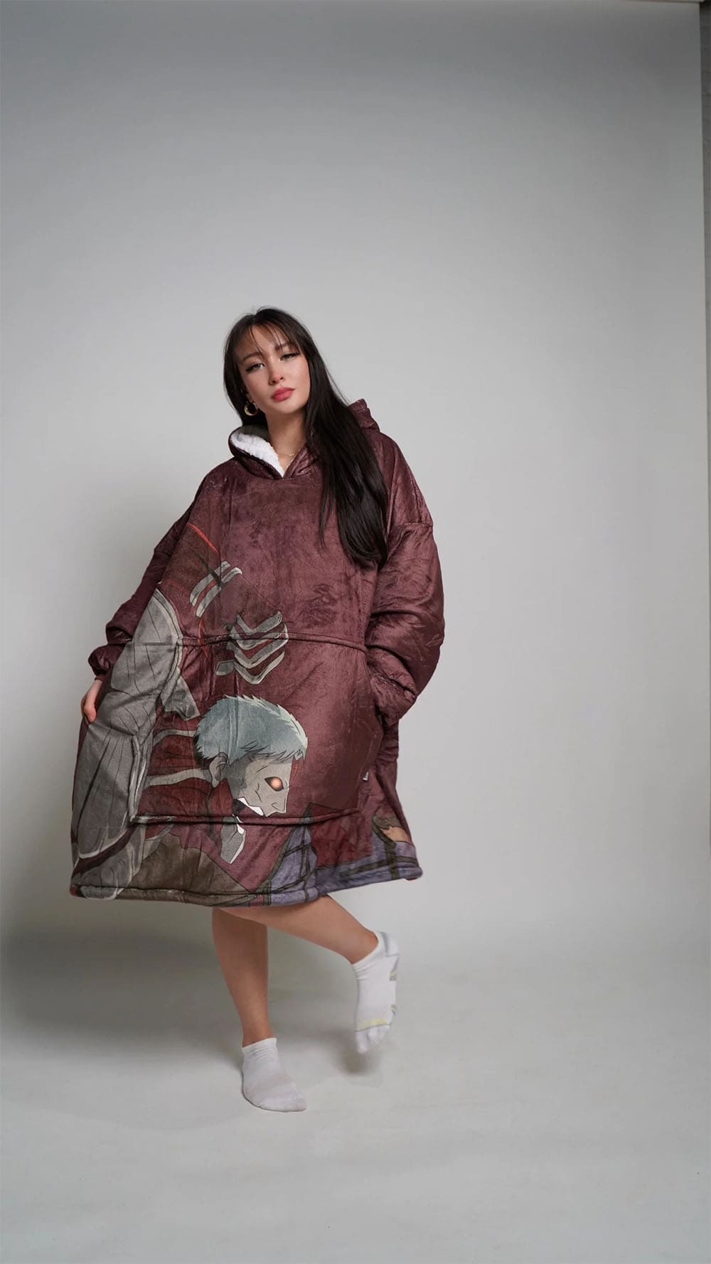 Beeonlyme Reiner Braun Attack on Titan Oversized Blanket Hoodie