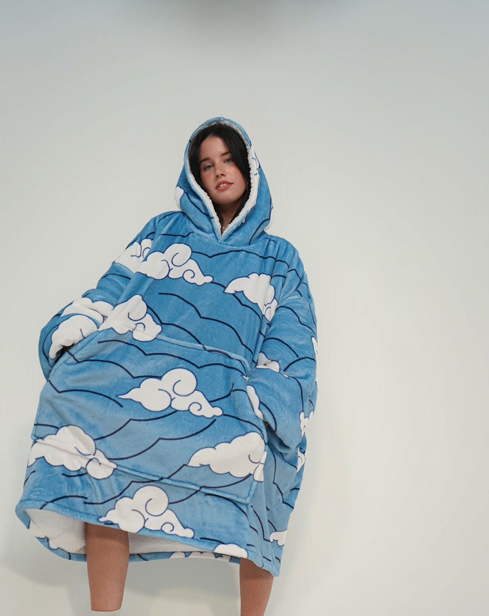 Beeonlyme Sakonji Urokodaki Former Water Hashira Demon Slayer Oversized Blanket Hoodie