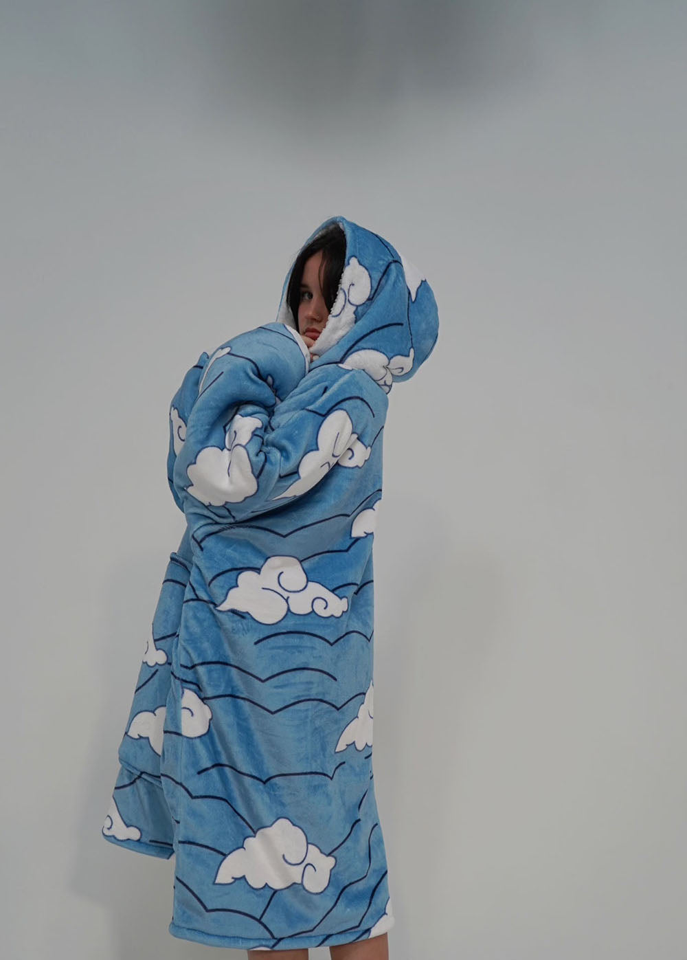 Beeonlyme Sakonji Urokodaki Former Water Hashira Demon Slayer Oversized Blanket Hoodie