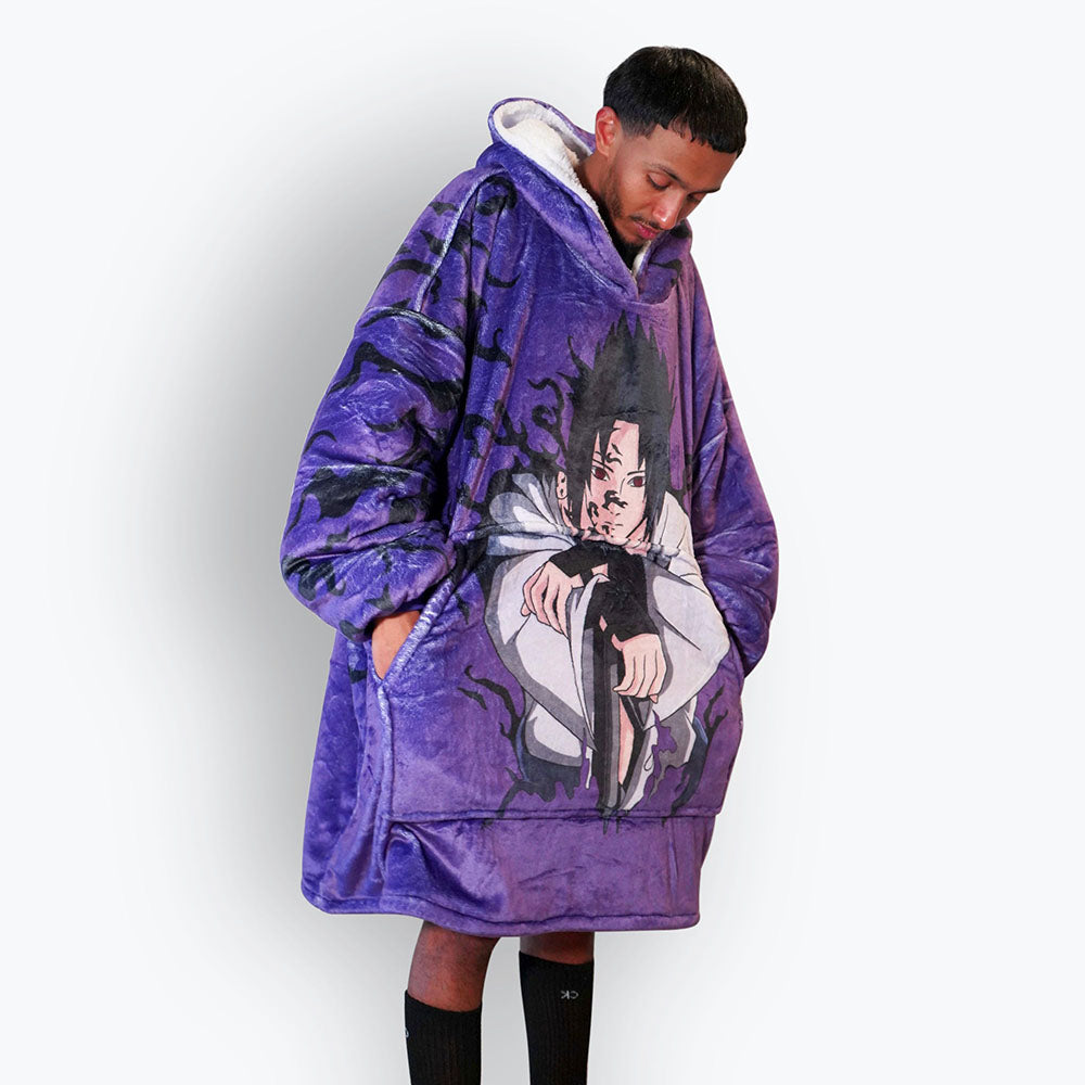 Beeonlyme Uchiha Sasuke Naruto Oversized Blanket Hoodie