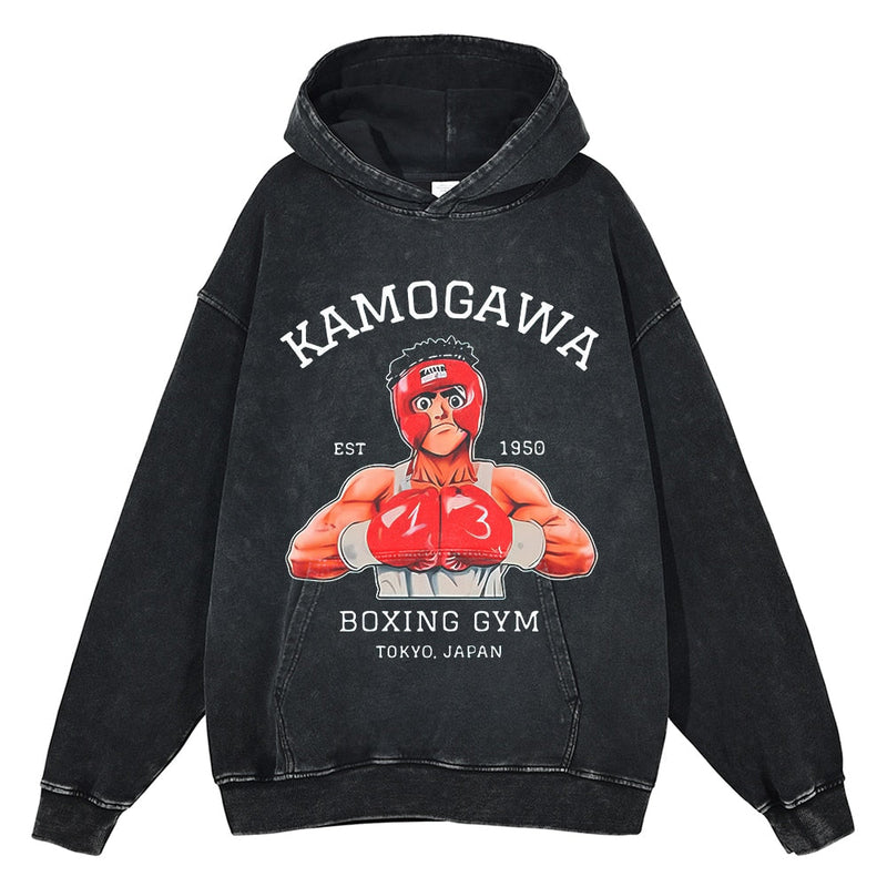Kamogawa Boxing Gym Vintage Washed Hoodie