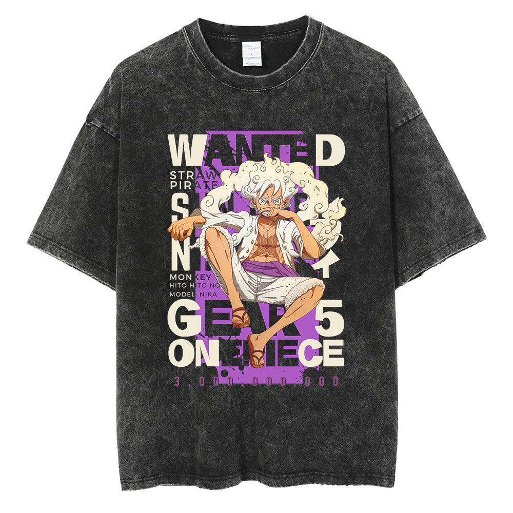 Luffy Wanted Vintage T-Shirt – beeonlyme