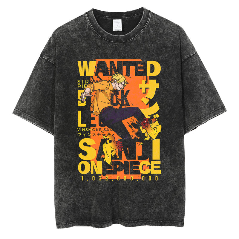 Sanji Wanted Vintage T-Shirt